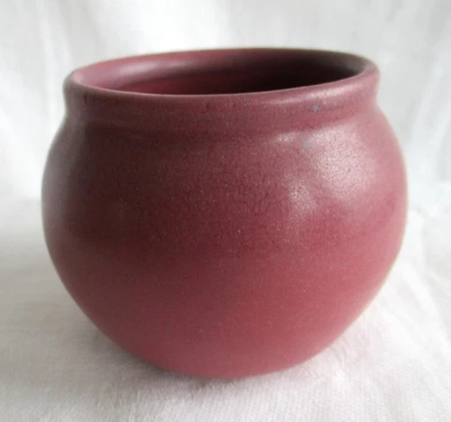 Van Briggle Mulberry Original Miniature Hand Thrown FW Fred Wills Vase  2 1/4"