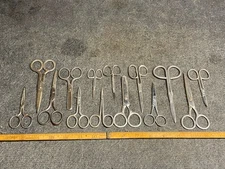 Vintage 14 Pairs Of Miniature Scissors Many Brands Germany USA 