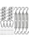 Sun Shade Sail Hardware Kit for Triangle or Rectangle Shade Sail. 80 Pcs. YOFIT — photo 1