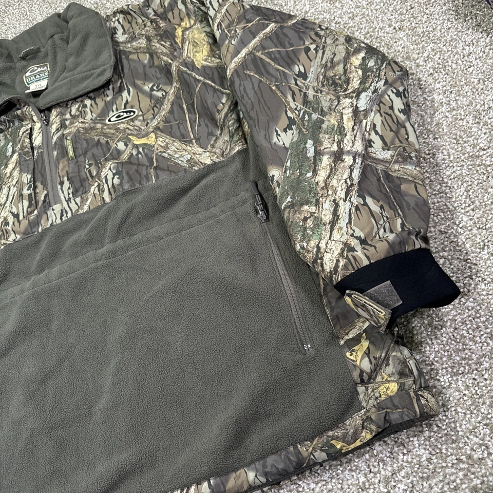 Drake Waterfowl MST Guardian Eqwader Flex Fleece 1/4 Zip jacket Mossy Oak Shadow - Image 3 of 4