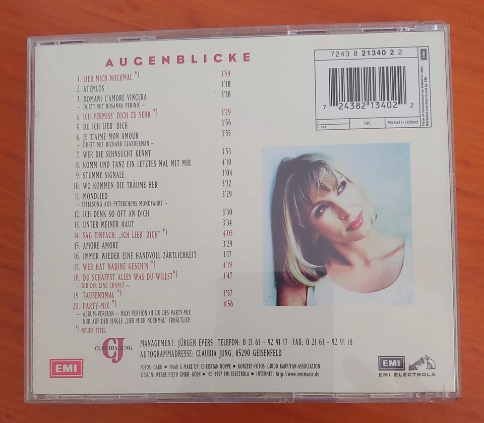 CD - Claudia Jung - Augenblicke - Bild 3 von 3