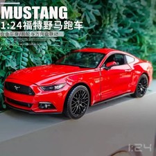WELLY 1:24 2015 Ford Mustang GT Black Sports Car Model Car Supercar Model