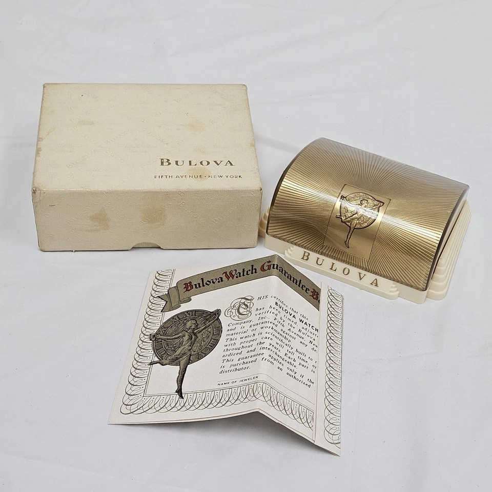 Vintage Bulova 1953 Director "E" Men's Watch Mint W Box Cal 10BT 10k Gold Plated - Image 3 of 4