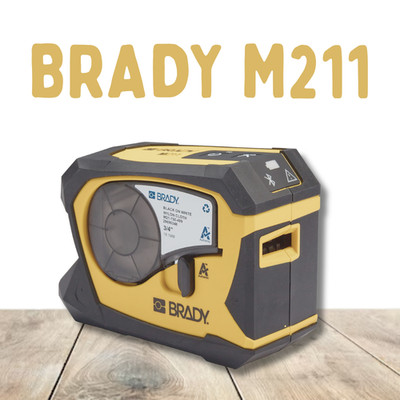 Brady M211 Portable Bluetooth Label Printer,  Yellow/Black, Free Shipping 793EU2