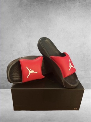 Nike Jordan Franchise Slides Comfort Sport Black Red Men s Sandals HF3263-600