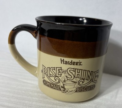 Vintage 1989 Hardee's ''Rise and Shine Homemade Biscuits'' coffee mug Food Systems