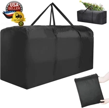 Outdoor Cushion Storage Bag, Waterproof Extra-Large Black Outdoor Patio Cushion