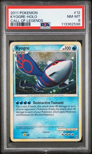 Kyogre graded PSA 8 for sale on eBay