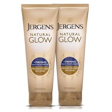Jergens Natural Glow Firming Self Tanner Body Lotion, Medium to Deep Skin Tone,