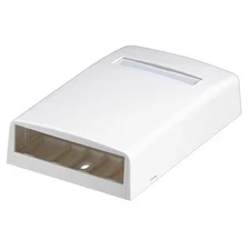 Panduit Cbx4ei-Ay Surface Mount Box, Mini Com, 4 Port, Ivory