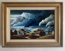 Lucian Poe – Original Oil Painting on Canvas (2024) - Gallery Brushed Gold Frame