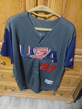 Giancarlo Stanton Jersey Grey 2017 WBC - Team USA , Size 40