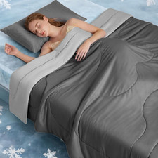 Cooling Comforter Queen Size for Hot Sleepers,Double-Sided Cooling Blanket with