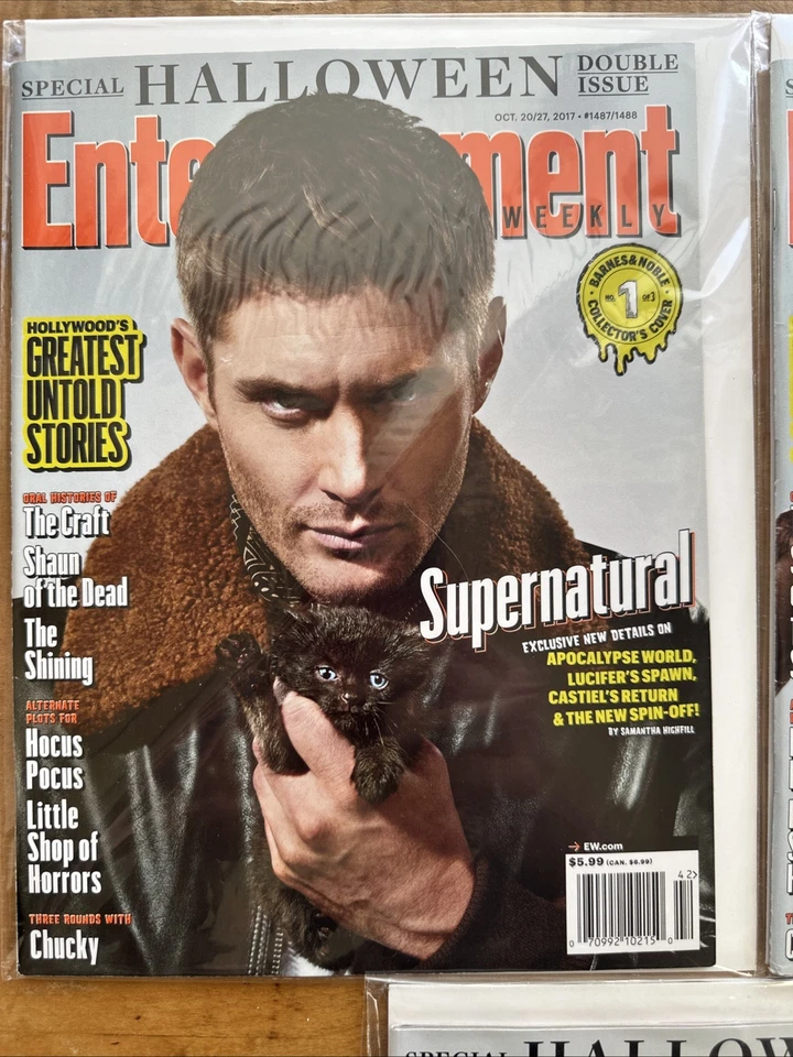 ENTERTAINMENT WEEKLY SUPERNATURAL HALLOWEEN 3 COVER SET OCTOBER 2017 - Image 2 of 4