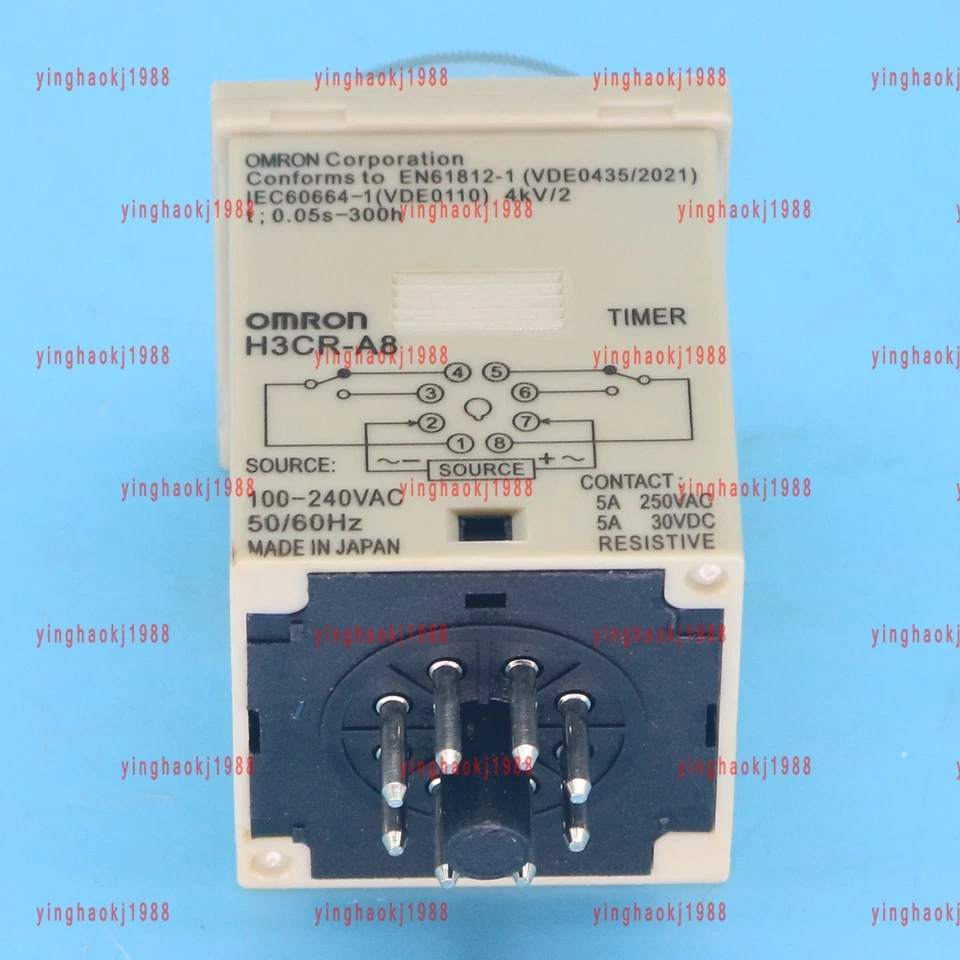 NEW IN BOX OMRON H3CR-A8 ( H3CRA8 )Timer 100-240VAC Free shipping - Image 2 of 4
