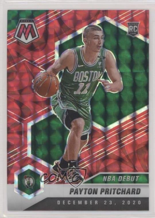 2020 Panini Mosaic NBA Debut Reactive Red Prizm Payton Pritchard Rookie RC 1b8