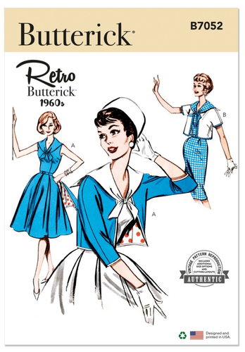 Elegant Vintage 60's Misses Dress & Jacket Butterick Retro Pattern B7052 Sz 8-16 - Picture 3 of 9