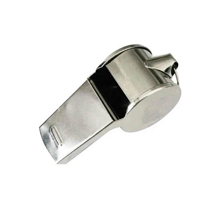 Whistle Referee Football Sports Metal Silver Rope Keyring School Rugby (Pack 2) - Image 2 of 4