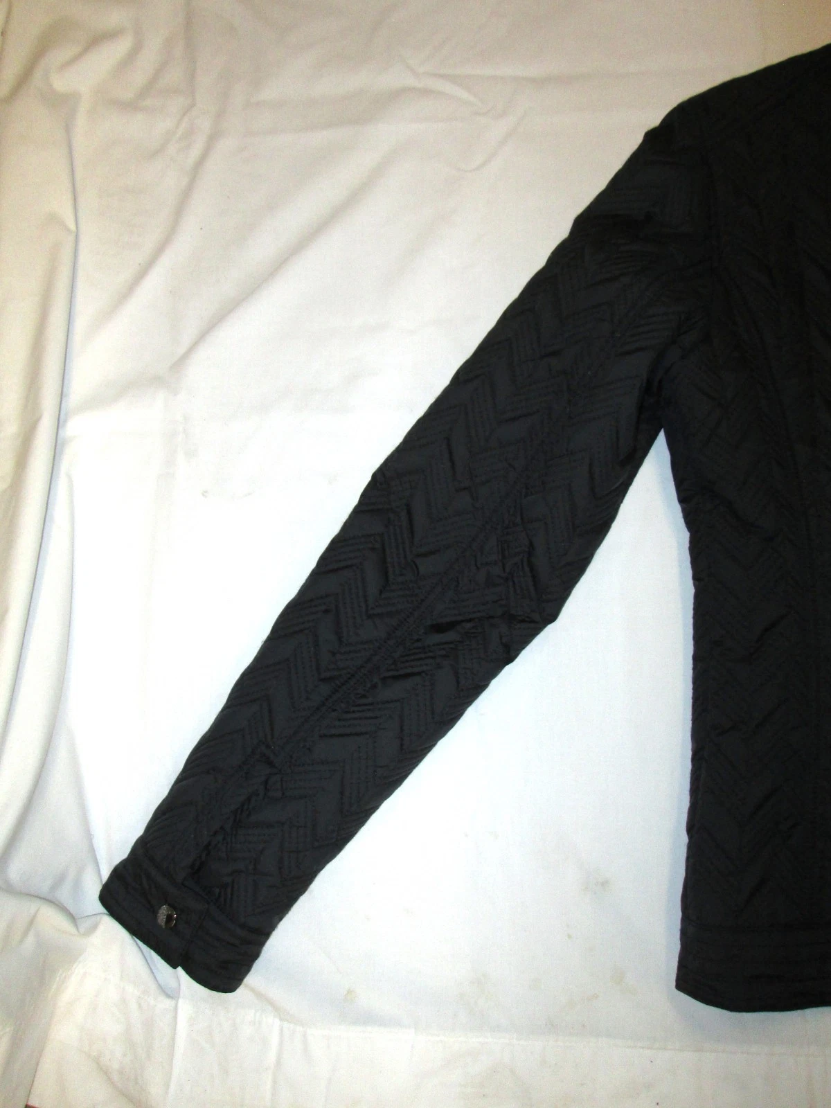 VERSACE COLLECTION MEN'S QUILTED BLACK MOTO JACKET image 19