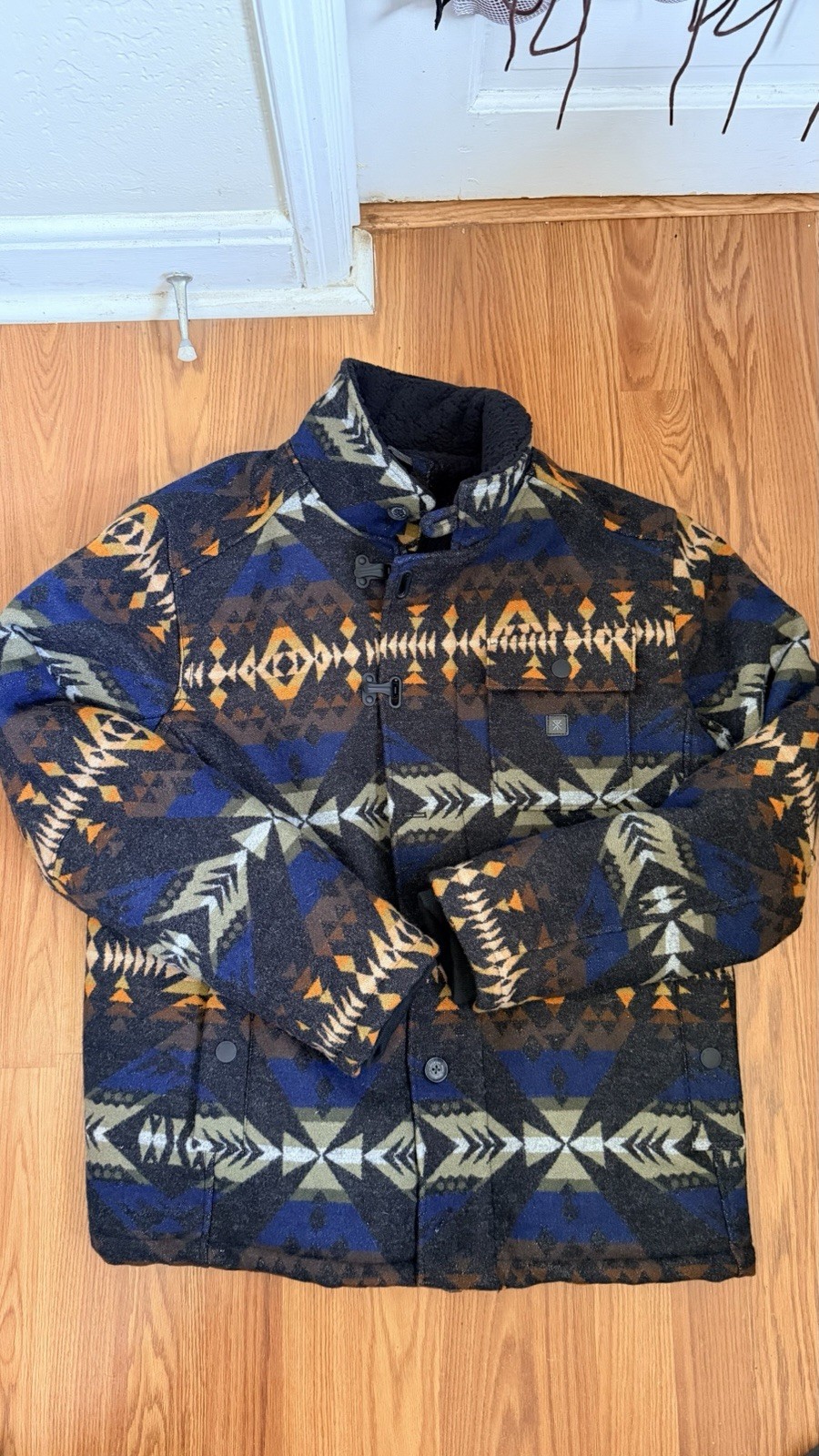 Roark Pendleton Wool Mens Coat Jacket Large - image 1