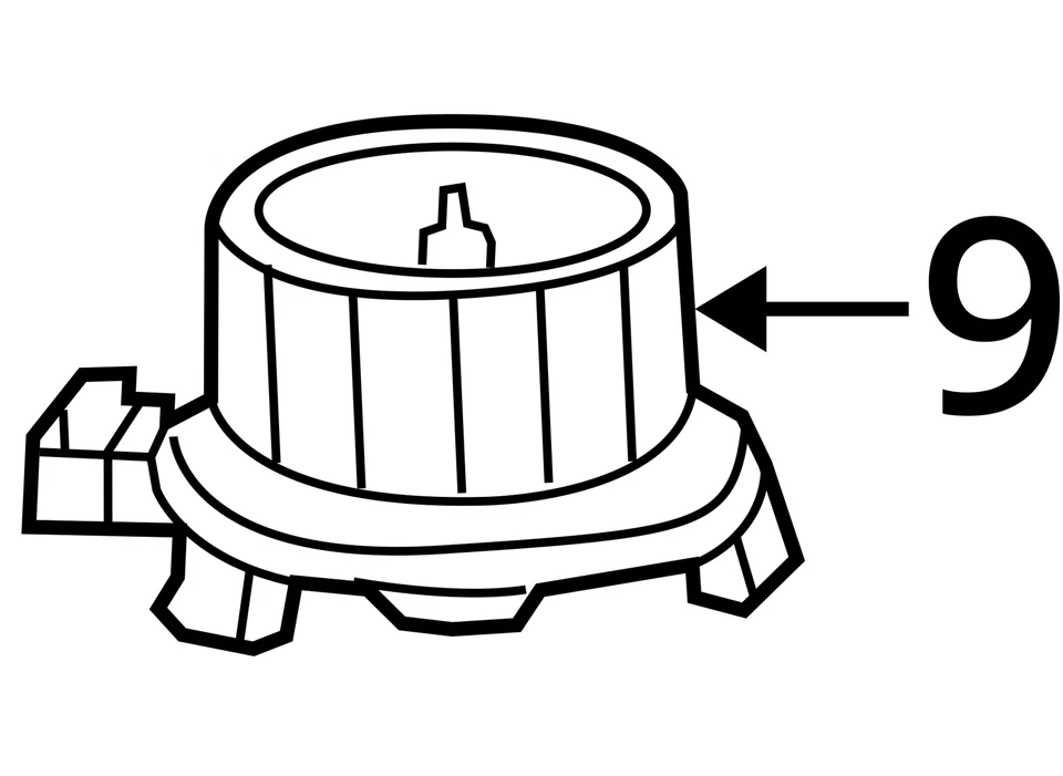 Двигатель вентилятора LHD подходит для 07-10 WRANGLER 2051719 - Изображение 4 из 4