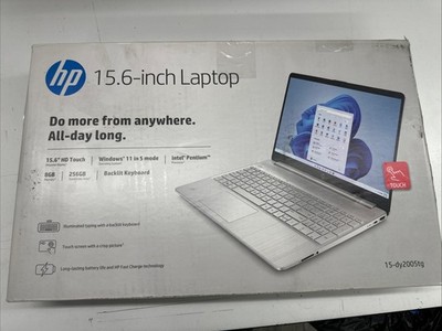 HP 15.6'' Touchscreen Laptop Intel Pentium 7505 8GB RAM 256GB SSD 15-dy2005tg
