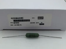 (10 pcs) 85F3R32 Ohmite, 5 Watt 3.32 Ohm 1%, Wirewound(Silicone Coated)Resistor