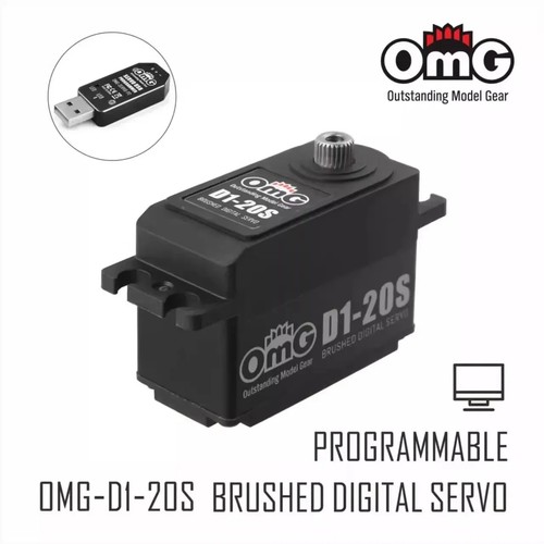 OmG-D1-20S 20 kg D1-15S 15 kg servo digital cepillado cuerpo corto para coche de deriva 1:10 - Imagen 2 de 10