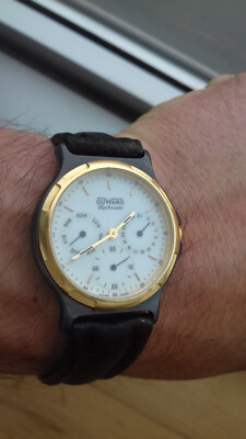 Duward DIPLOMATIC 66102 MULTIFUNCTION VINTAGE COLLECTION NOS WATCH SWISS FOND.3