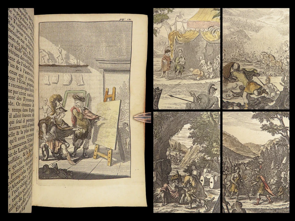 1684 Alexander the Great Quintus Curtius Rufus Military Conquest Greece Vaugelas - Image 2 of 4