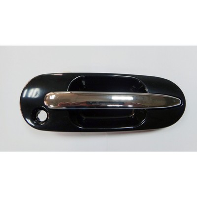 Front Left Chrome Door Handle For 1997-2003 Ford F-150 – With Keyhole And Pad Hole, Direct Replacement, Evan-Fischer, 1-Year Warranty