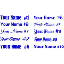 Custom Personalized Vinyl Lettering Name Decal Sticker Car Window Tumbler Flask
