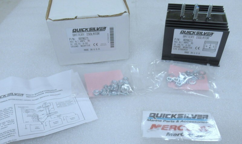 Mercury Quicksilver 809621 Battery Isolator Marine Boat for sale  