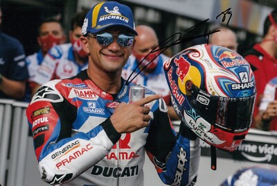 AUTOGRAFO PECCO FRANCESCO Bagnaia Foto Ducati Italia Moto Gp 93 Hand