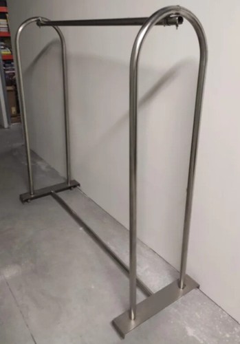 Perchero Acero inoxidable profesional 150 x 150 x 50 con ruedas - Imagen 2 de 3
