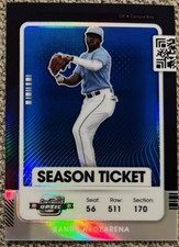 Randy Arozarena 2021 Contenders Optic Blue Prizm #’D /99 #32 Tampa Rays ESE