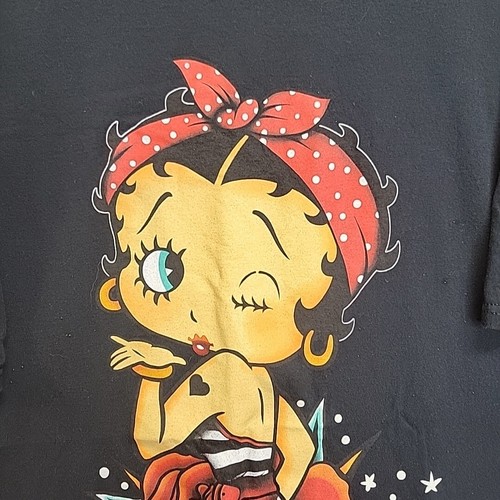 Betty Boop Pin Up Rose 3X Shirt Used Great Condition - Picture 2 of 10