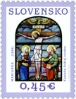 Slovakia 2014 Easter Crucifixion Christianity Unique Unusual Jasmine scent Stamp
