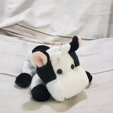 Kids Preferred Cow Plush Black White Beanbag Stuffed Toy Vintage 7 Inch 1997