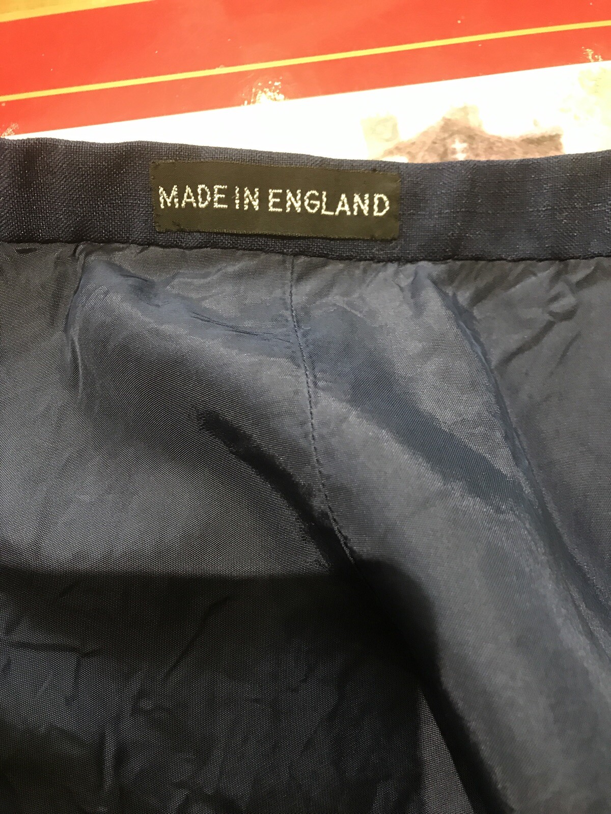 Rare1950s "Miss Worth" Navy Blue Skirt Suit, 19.5" armpit to armpit approx. 8