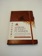 Clever Fox Budget Planner, Lasts 1 Year, Hardcover, Brown