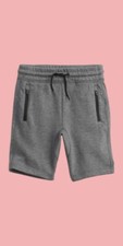 Member's Mark Boys Active Jogger Grey Shorts with Zip Pocket NWT size:10/12 Yrs