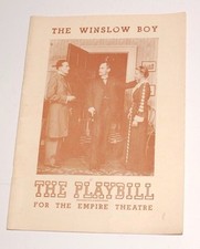 Playbill- "The Winslow Boy"  Empire Theatre - 1947 - Great Condition