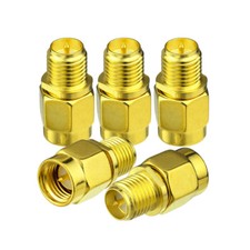 5-Pack SMA Male to RP-SMA Female Connector Adapter for WiFi IP Camera