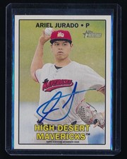 ARIEL JURADO 2016 TOPPS HERITAGE MINORS REAL ONE AUTOGRAPH *RANGERS*