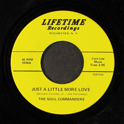 SOUL COMMANDERS: just a little more love / free me from your love LIFETIME 7''