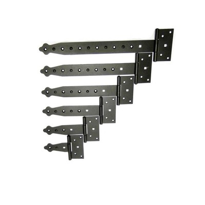 1 x High Quality Black Tee Hinges 4-6-8-10-12-14/" Heavy Duty Gate Shed Door