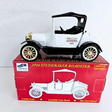 1916 Studebaker Roadster Die Cast Metal Bank 1/25 Scale Liberty Classics w/ Key