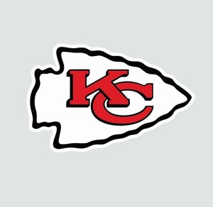 Kansas City KC Chiefs NFL Vinyl Decal Sticker Reflective OFFICIAL NFL 3" Decal