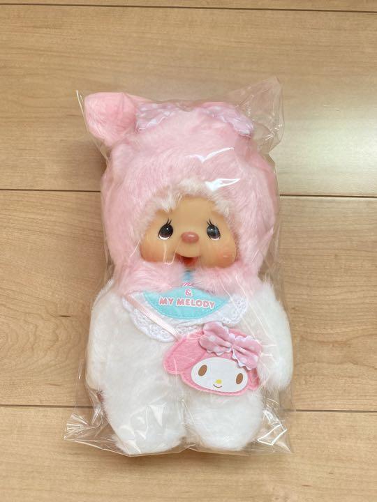 Sanrio My Melody Monchhichi Chimutan Plush Doll Size S New With